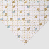 グリッジマーメイドブルー金ゴールドスパークルグリッター 薄葉紙 (詳細)