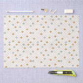 グリッジマーメイドブルー金ゴールドスパークルグリッター 薄葉紙 (クラフト)