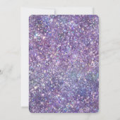 グリッジーグガーリーラムパープルスパークルグリッター 招待状 (裏面)