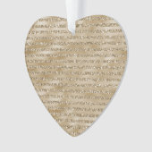 グリッジーグラム金ゴールドグリッター オーナメント (正面)