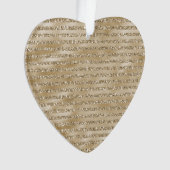 グリッジーグラム金ゴールドグリッター オーナメント (正面)