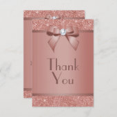 グリッジーバラ金ゴールドボウ&ジェムバースデーパーティー サンキューカード (正面/裏面)