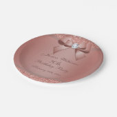 グリッジーバラ金ゴールドボウ&ジェムバースデーパーティー ペーパープレート (アングル)