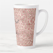 グリッジーブラック睫金ゴールドルクセ赤面グリッター カフェラテマグ (右)