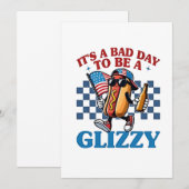 グリッジー 4th of July Tシャツ - 今日は最悪の日だ 招待状 (正面/裏面)