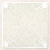 グリッジ金ゴールドグラムグリッタースパークル      ガラスコースター (裏面)