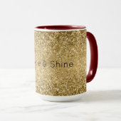 グリッジ金ゴールドグラムグリッタースパークル     マグカップ (正面右)