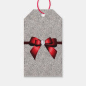 グリッスタイリッシュジシークンズボウ&リボン ギフトタグ (正面)