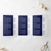 グリッタモデル、美しいサロン3つ折フライヤー 三つ折り招待状 (内部)