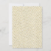 グリッタリーチェブロン | 結婚前お茶会招待状 招待状 (裏面)