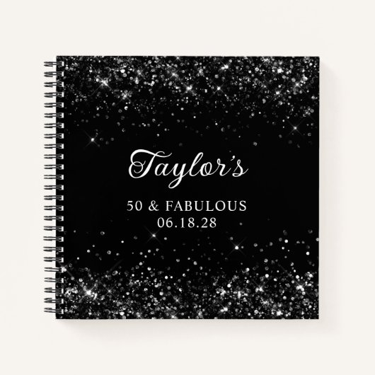 グリッタリーブラック50と素晴らしいゲスト ノートブック (正面)