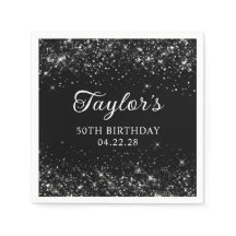 グリッタリーブラック50誕生日