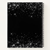 グリッタリーブラック50th誕生日 ノートブック (裏面)