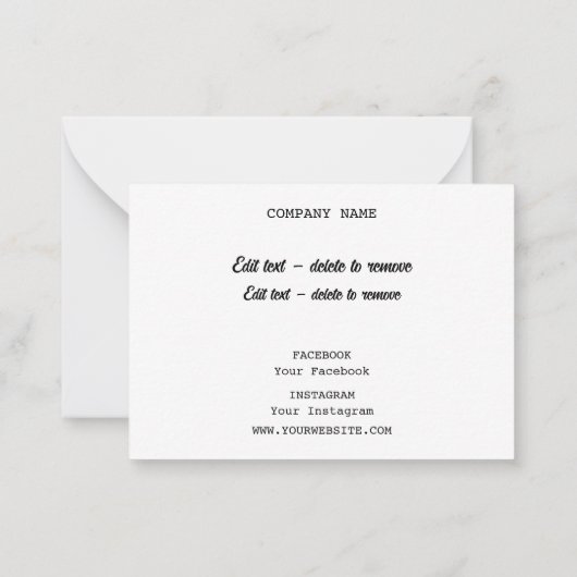 グリッターありがとう ノートカード (裏面)