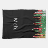 グリッターおもしろい キッチンタオル (横)