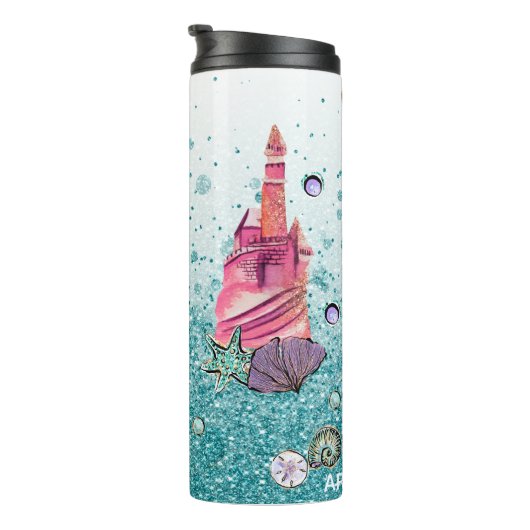 *~*グリッターお洒落マーメイドシータートルシェル タンブラー (回転右)