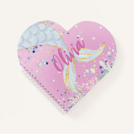 グリッターお洒落マーメイドビーチザシーアンダーザシー ノートブック