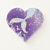 グリッターお洒落マーメイドビーチザシーアンダーザシー ノートブック (裏面)