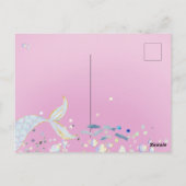 グリッターお洒落マーメイドビーチザシーアンダーザシー ポストカード (裏面)