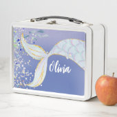 グリッターお洒落マーメイドビーチザシーアンダーザシー メタルランチボックス (インサイチュ)