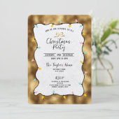 グリッターお洒落手引き弓クリスマスパーティー 招待状 (スタンド正面)