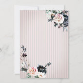 グリッターかぼちゃ花誕生日 招待状 (裏面)