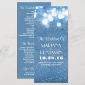 グリッターきらめくブルーストリングライトプログラム プログラム (正面/裏面)