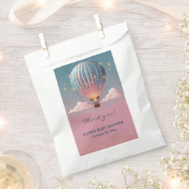 グリッターきらめくホットエアバルーン赤ちゃんシャワー フェイバーバッグ