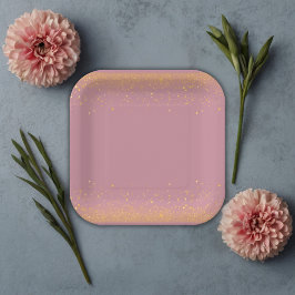 グリッターきらめくホットエアバルーン赤ちゃんシャワー ペーパープレート