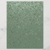 グリッターきらめく紙グリーンスクラップブック紙 (裏面)