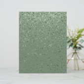 グリッターきらめく紙グリーンスクラップブック紙 (スタンド正面)