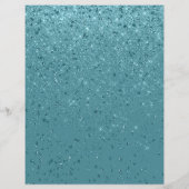 グリッターきらめく紙ターコイズスクラップブック紙 (裏面)