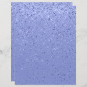 グリッターきらめく紙ブルースクラップブック紙 (正面/裏面)