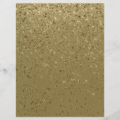 グリッターきらめく紙金ゴールドスクラップブック紙 (裏面)