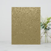 グリッターきらめく紙金ゴールドスクラップブック紙 (スタンド正面)