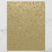 グリッターきらめく紙金ゴールドスクラップブック紙 (裏面)