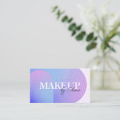 グリッターきらめく美しいサロンメーキャップ 名刺 (スタンド正面)