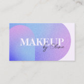 グリッターきらめく美しいサロンメーキャップ 名刺 (正面)
