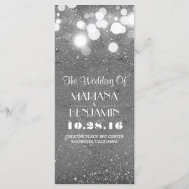 グリッターきらめく銀箔ストリングライトプログラム プログラム