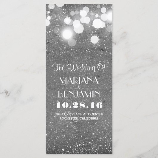 グリッターきらめく銀箔ストリングライトプログラム プログラム (正面)