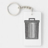 グリッターごみ箱 キーホルダー (正面)