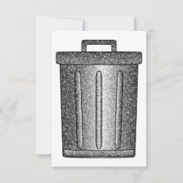 グリッターごみ箱 サンキューカード