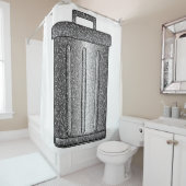 グリッターごみ箱 シャワーカーテン (インサイチュ)
