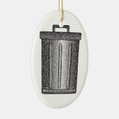 グリッターごみ箱 セラミックオーナメント (右)