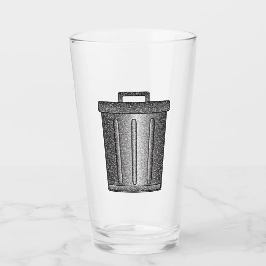 グリッターごみ箱 タンブラーグラス (正面)