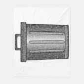 グリッターごみ箱 フリースブランケット (正面)