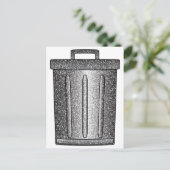 グリッターごみ箱 ポストカード (スタンド正面)