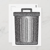 グリッターごみ箱 ポストカード (正面/裏面)