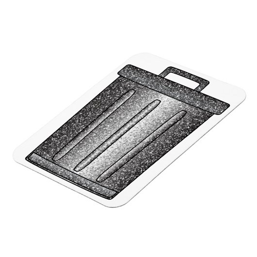 グリッターごみ箱 マグネット (左側)