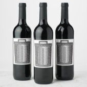 グリッターごみ箱 ワインラベル (ボトル)